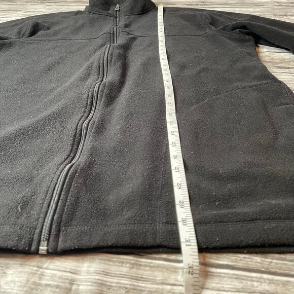 Croft & Barrow Fleece Jacket Black L LG Large Tall LT Full Zipper Zip Warm Cozy - Picture 9 of 10